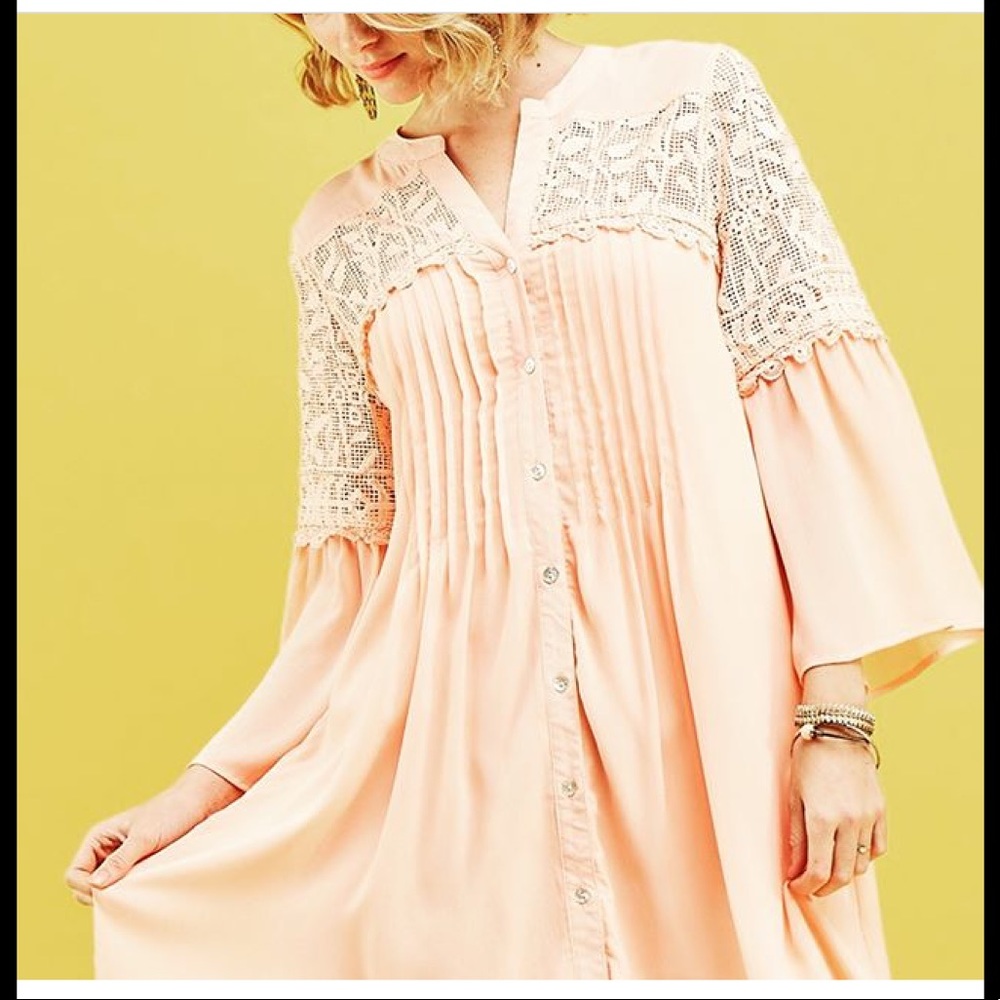 Apricot Shift Dress